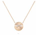 Rose Gold Jeux de liens Harmony Small Model Pendant Necklace