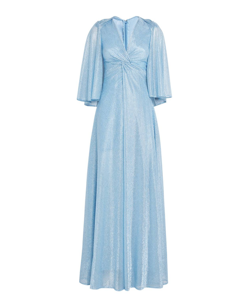 Talbot Runhof Tulle Cape-Detail Gown