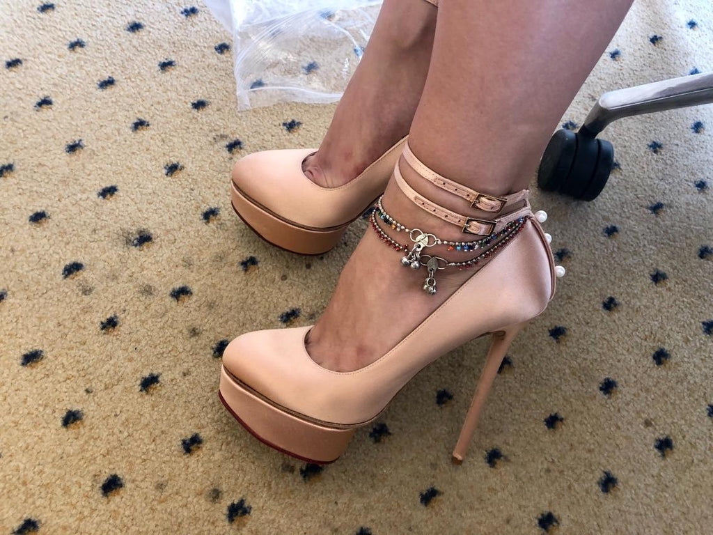 Charlotte Olympia satin heels
