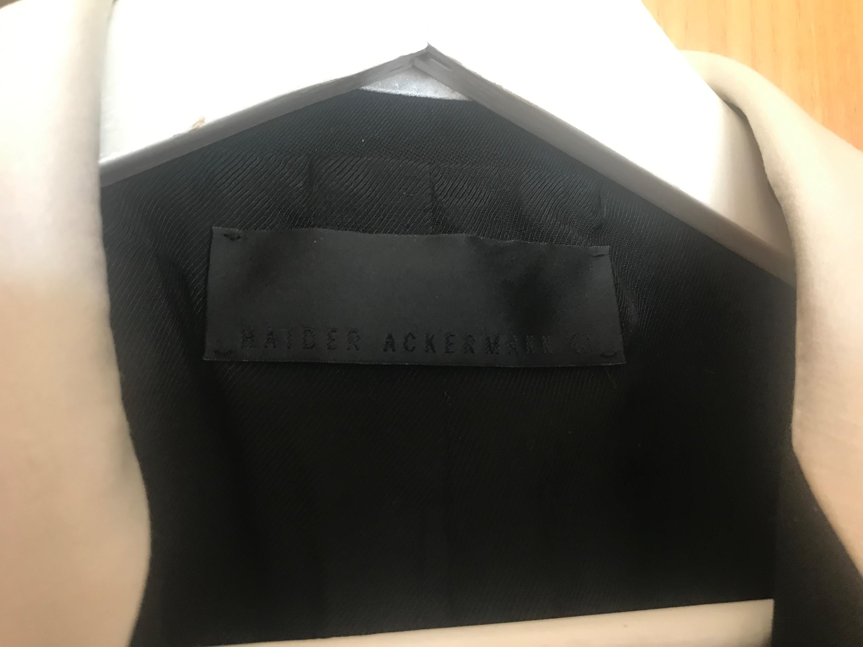 Black Wool White Trimmed Dinner Jacket
