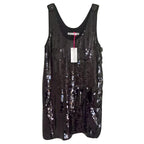 See by Chloe sequinned black party dress