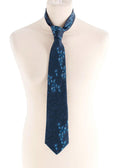 Turnbull Asser Navy Dotted Paisley Pattern Tie