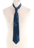 Turnbull Asser Navy Dotted Paisley Pattern Tie