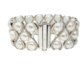 Yvel Pearl, White Gold And Diamond Cuff