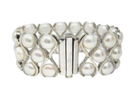 Yvel Pearl, White Gold And Diamond Cuff