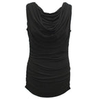 Michael Micheal Kors Black Buckle Top