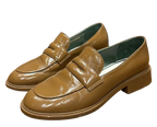 Chanel Brown Patent Loafers