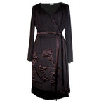Alberta Ferretti purple wrap dress