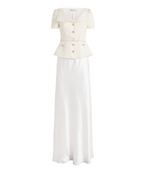 Self-Portrait Tailored Belted Maxi Dress