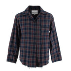 Youths In Balaclava Red & Navy Plaid Pyjama Shirt
