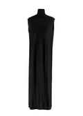 Toteme Black Wool Cocoon Maxi Dress