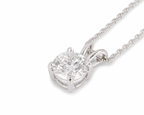18ct white gold & white diamond pendant necklace 1.23ct