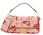 Fendi Pink Monogram Baguette Bag