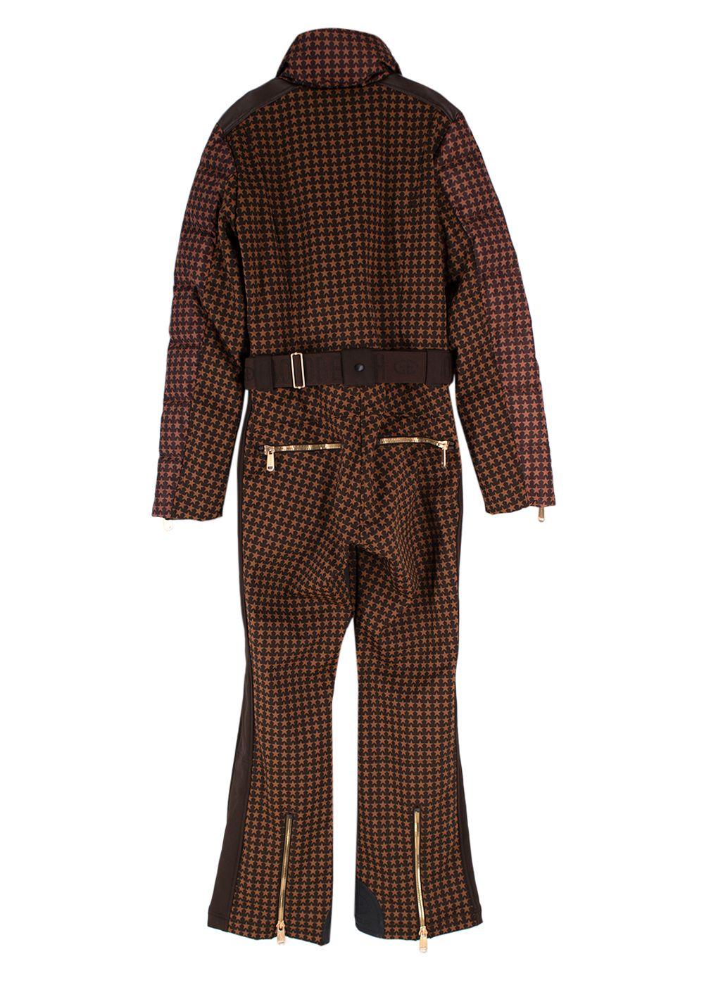 Goldbergh Brown Starstruck Printed Ski Suit