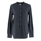 Chinti and Parker Blue Denim Flannel Organic Cotton Shirt