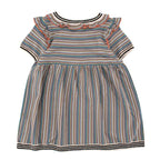 Caramel Foxglove Knitted Baby Dress