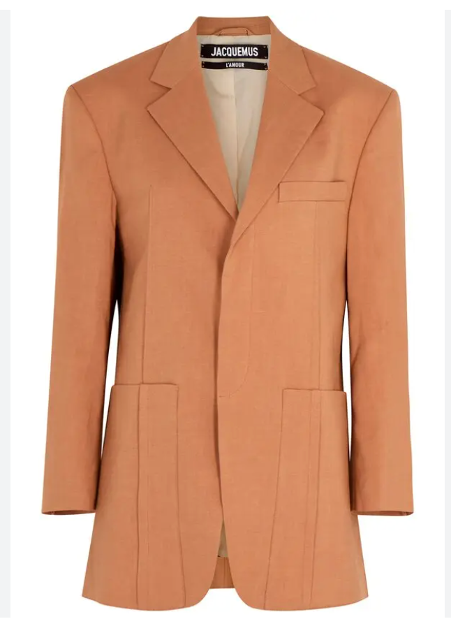 Jacquemus Terracotta La Veste D'homme Blazer
