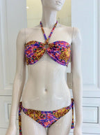 Couture Bali Print Bandeau Bikini