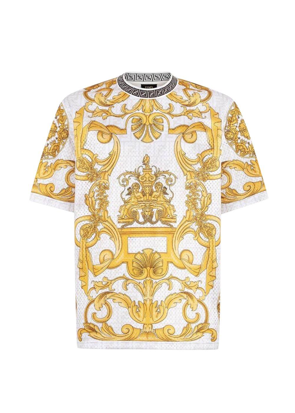x Versace Fendace Printed Mesh T-Shirt