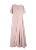 Rosie Assoulin White and Red Striped Dress