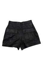 Zeynep Arcay Black Leather Shorts