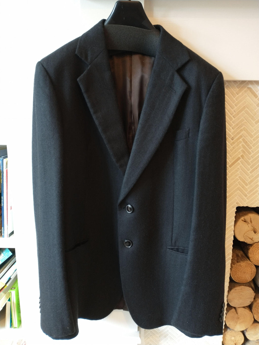 Black Cashmere Tailored Jacket