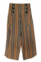 Burberry Kids Striped High Waisted Trousers