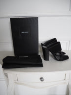 Saint Laurent Micro Studded Oak Mules