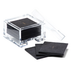 Posh Trading Company Coastbox with Faux Shagreen Coasters (Set of 8)