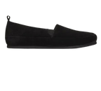 Mulo Black Suede Slippers