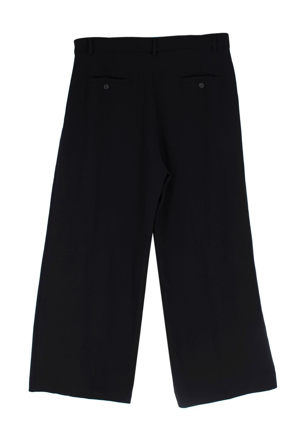 Weekend MaxMara Black Wide Leg Trousers