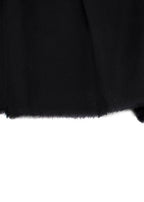 Lanvin Black Silk Midi Skirt