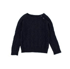 Loro Piana Navy Baby Cashmere Kid's Knit Jumper
