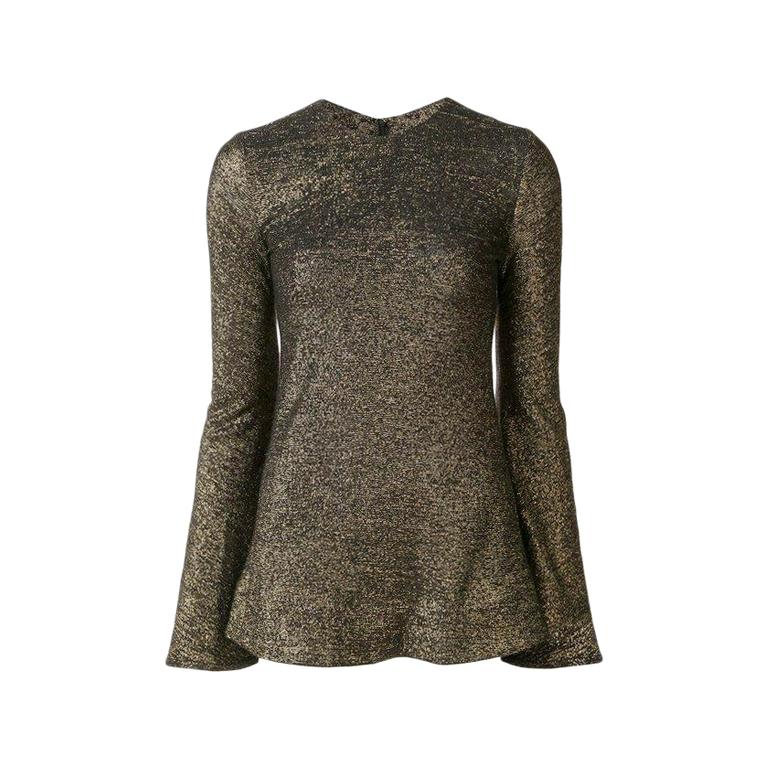 Ellery Flute Sleeve Inception Black/Gold Top