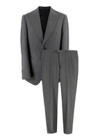 Ejjeh Bespoke Tailored Grey Striped Single-breasted Suit
