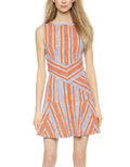Carven Tweed Back Cutout Dress