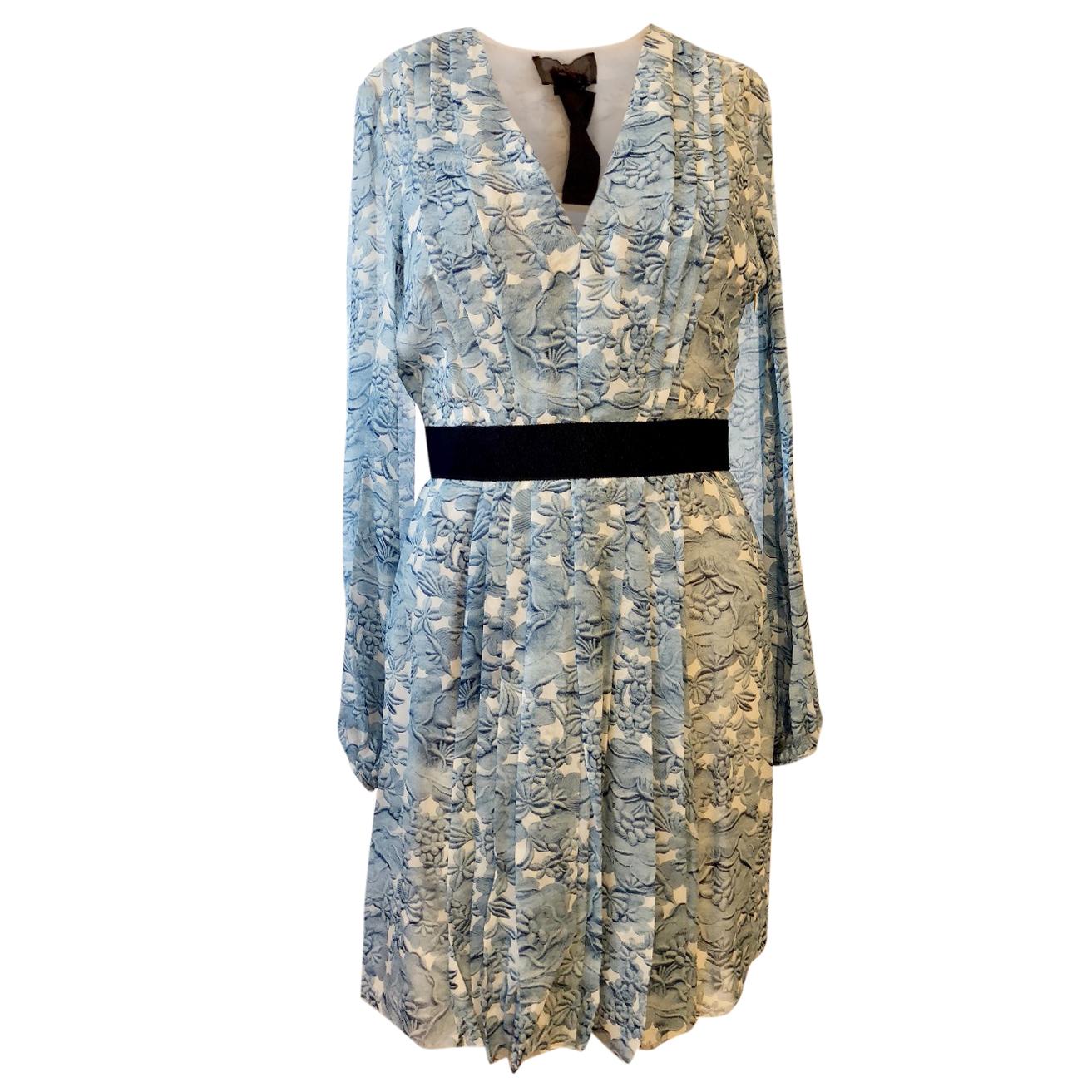 Giambatista Valli Pleated floral-print silk-chiffon dress