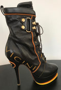 Vicini brown leather lace-up boots