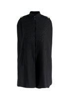 Red Valentino Black Wool Blend Cape