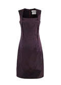 Bottega Veneta Square-neck Satin A-line Dress