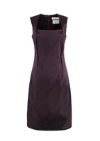 Bottega Veneta Square-neck Satin A-line Dress