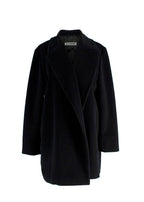 Jil Sander Black Soft Angora Wool Blend Coat/Jacket