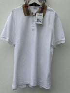 Burberry White Polo Shirt