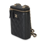 Chanel  Quilted Small Caviar Vertical Coco Beauty Vanity Case