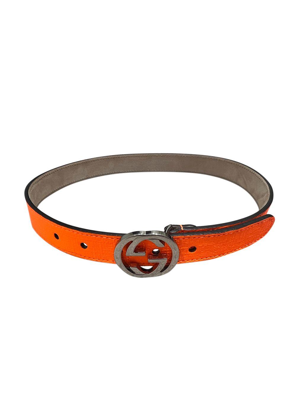 neon orange kids girls belt