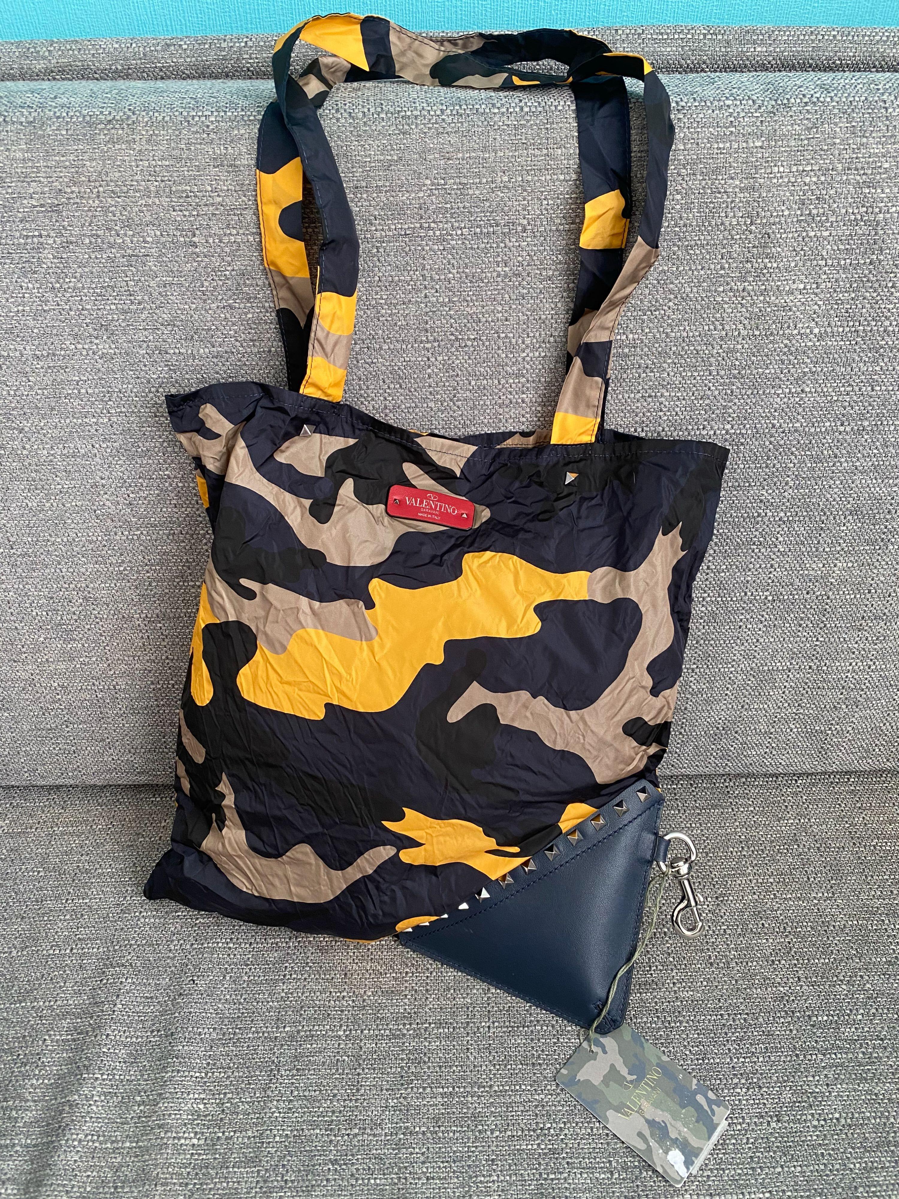 Rockstud Triangle Foldable Panel Tote Bag