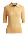 Dolce & Gabbana Yellow Crocheted silk top