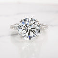 Verde 5ct IGI Certified Lab Grown Round Cut Diamond Ring