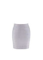 Dove Grey Stretch Knit Bandage Skirt