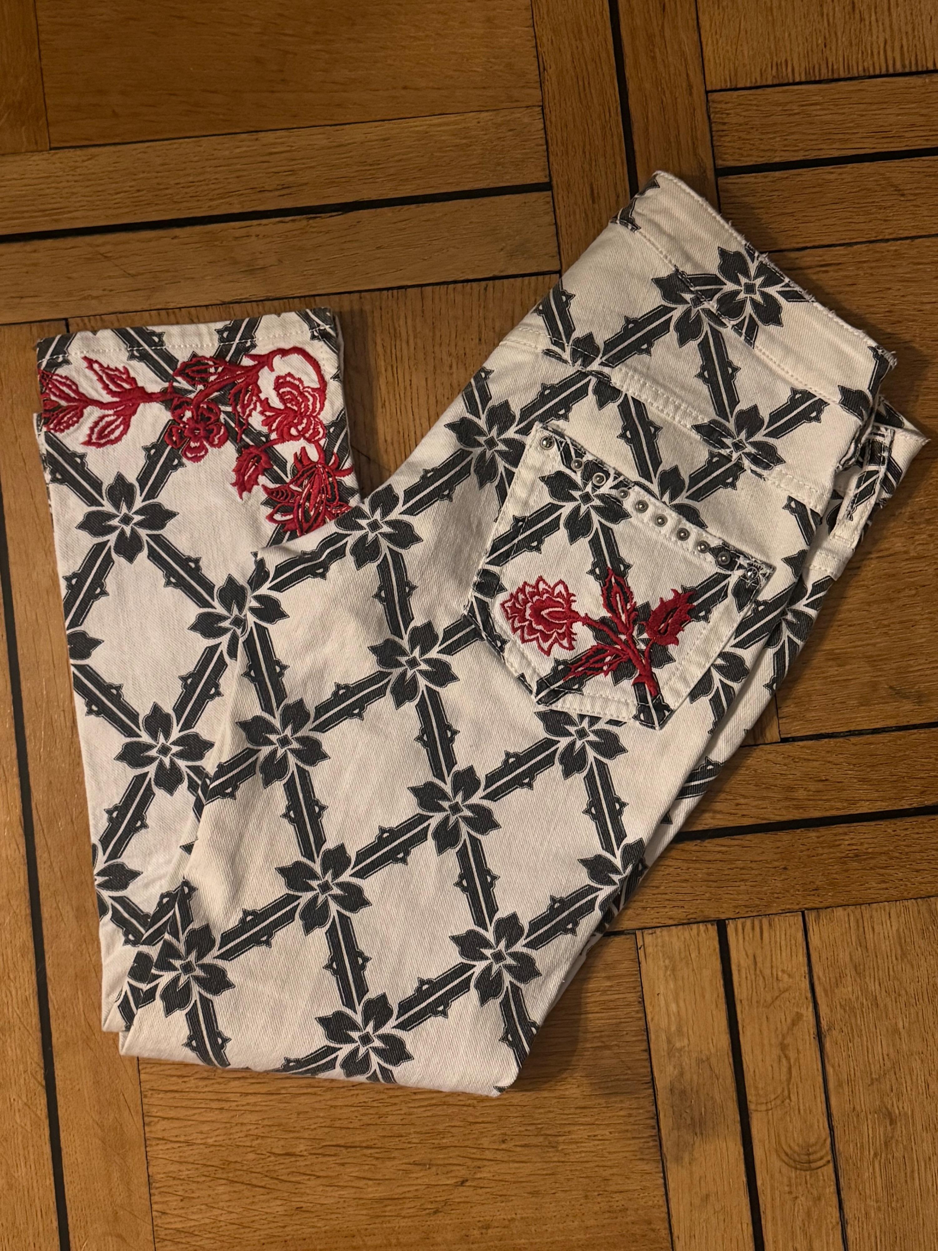 Isabel Marant Embroidered Jeans
